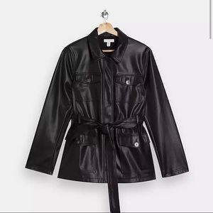 NWT TOPSHOP Faux Leather Jacket/Shacket